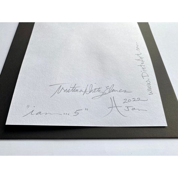 Original Art “IAm... 5” Handmade Watercolor Artwork by Tristina Dietz Elmes 8x10 - Picture 2 of 2